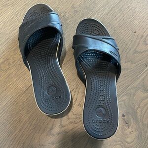 CROCS Rubber Platform Sandals
